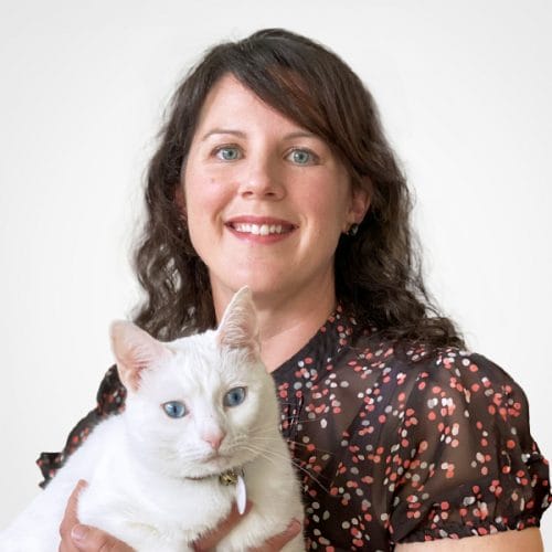 Dr. Meg Sislak with cat